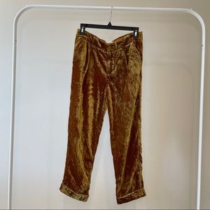 Anthropologie Velvet Trouser